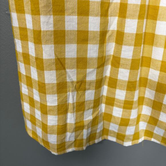 Forever 21 NWT Women's Yellow Gingham Sundress - Size Large - Summer Cottage - Picture 4 of 7